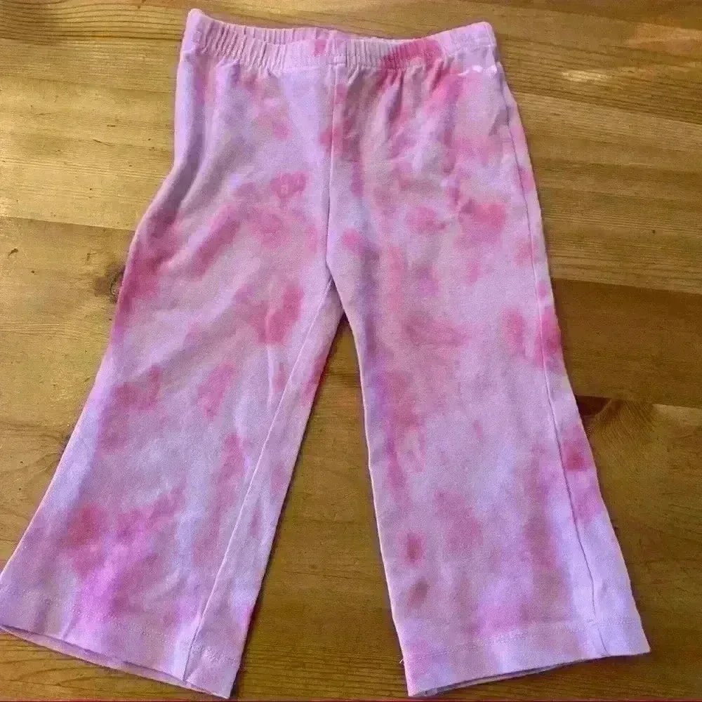 Tie dye set with puppy patch girls 18 months